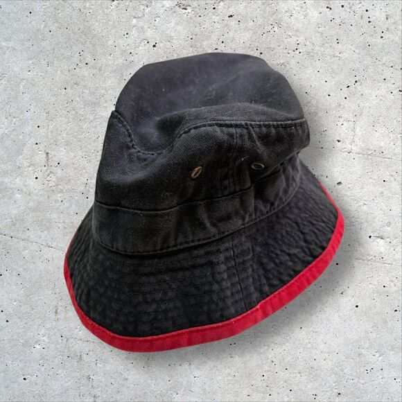 Vintage Kansas City Chiefs Bucket Hat Logo Athletic NFL Black Red OS - Picture 3 of 5